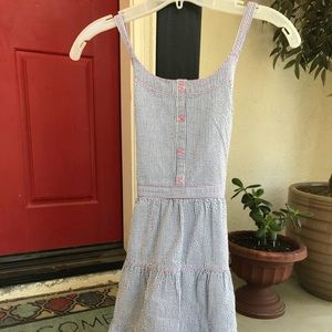 Girls sz 10/12 seersucker dress